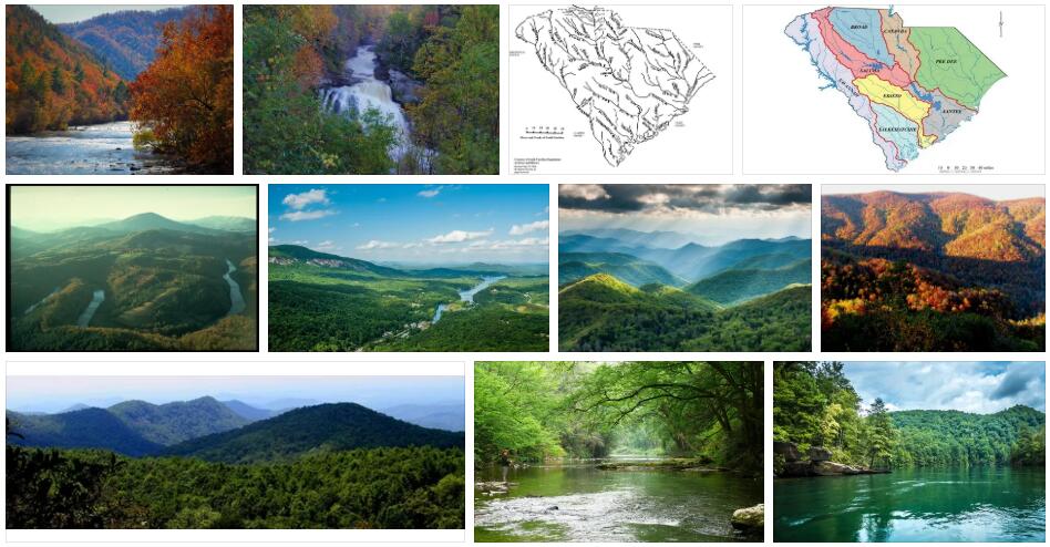 Rivers and Mountains in South Carolina